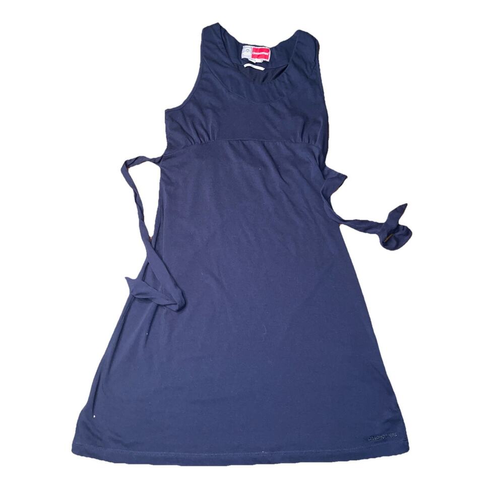 Craghoppers Dress Navy Blue Sleeveless V-Neck Stretch Womens 8 Insect Guard
